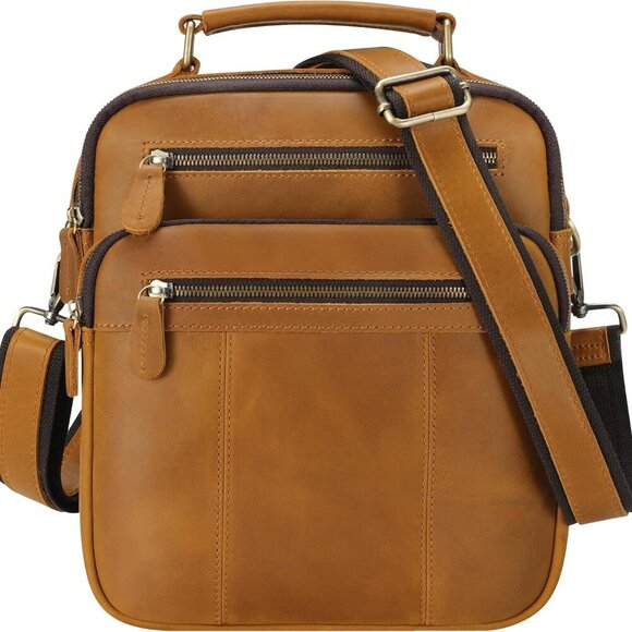 Other - Leather Man Purse Shoulder Bag,Small Mens Crossbody Messenger Bags for Work,Men